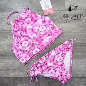 Kanu Surf Groovy High Neck Bikini Swimsuit Size 14